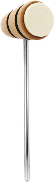 Low Boy Felt Daddy Bass Drum Beater - Natural w Black Stripes 6390₽