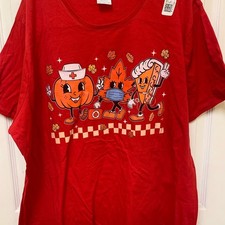 Kids Red Graphic T-Shirt