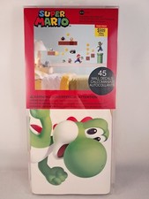 RoomMates 45pc SUPER MARIO Removable & Repositionable Wall Decals Nintendo Yoshi