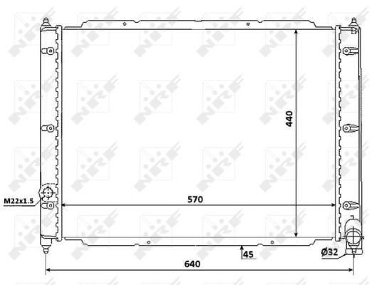 NRF 53944 Radiator, engine cooling for VW - Image 13