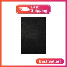 Allgala 12 Pack Glitter EVA Foam Paper 8 x 12inch Sheets-Black-Perfect for Kids