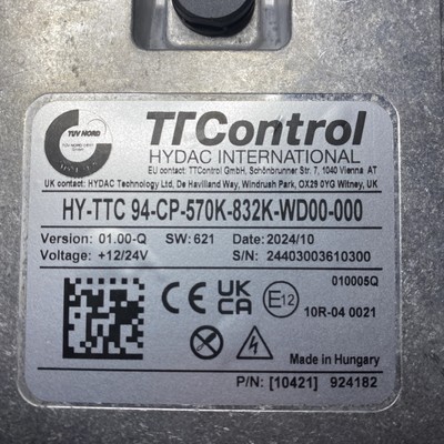 TTControl Hydac International HY-TTC 94-CP-570k-832K-WD00-000 | eBay