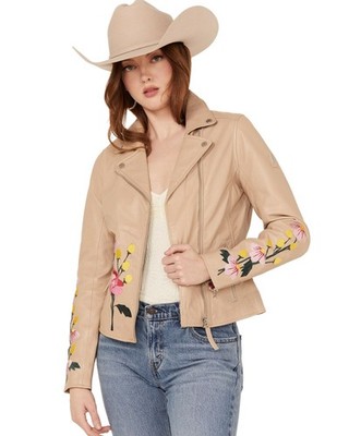 Mauritius Leather Women's Peonie Leather Jacket - PEONIE RF