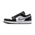 MENS AIR JORDAN 1 LOW_BLACK/PARTICLE GREY-WHITE 553558-040-SIZE 9