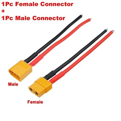 10 AWG 4pcs 180mm XT60 Parallel Pigtail Wire Cable Male Female Connector RC Lipo