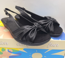 Womens Easy Street Fantasia Black Slingback S...