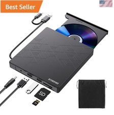 External DVD Drive, CD Drive USB 3.0 Typle C CD/DVD ROM /-RW Adapt...