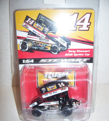#14 TONY STEWART  1/64 TEXTRON / RUSH TRUCK CENTERS 2018 SPRINT CAR