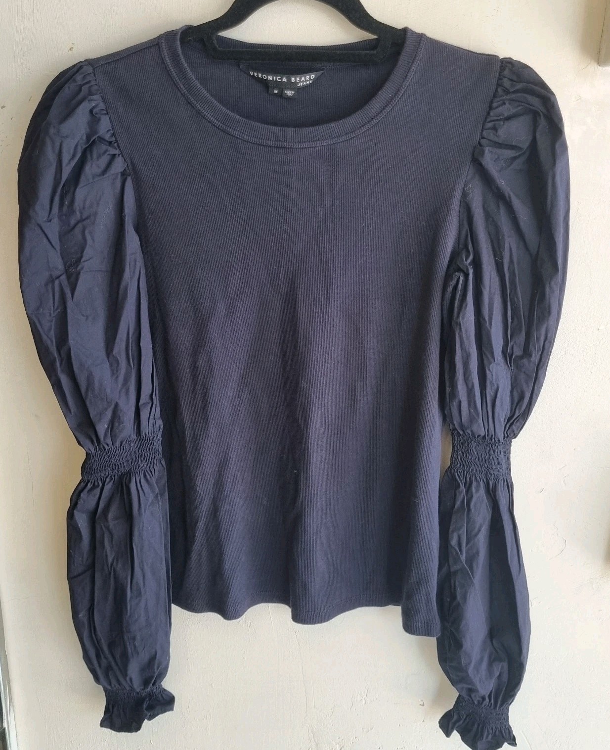 Veronica Beard Elevated Basic Mixed Media Navy Fa… - image 1