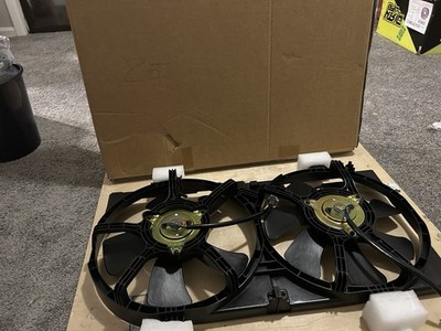 Electric Radiator Condenser Engine Dual Cooling Fan Fit for 2004-2006 for Sentra