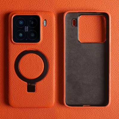 Magnet Stand Case For Xiaomi 17 15 15T 14 13T Pro 12 11 T Genuine Leather Cover