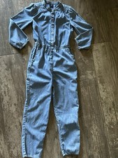 GAP Kids Longsleeve Pant Chambray Denim Tencel Romper Button Jumpsuit XL