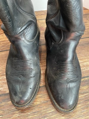 Chippewa Leather Black Western Cowboy Boots #26791 Mens Size 8.5 