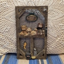 Rustic Cat Wall Hanging Every Kitty Welcome Barn Door Farmhouse Country Decor