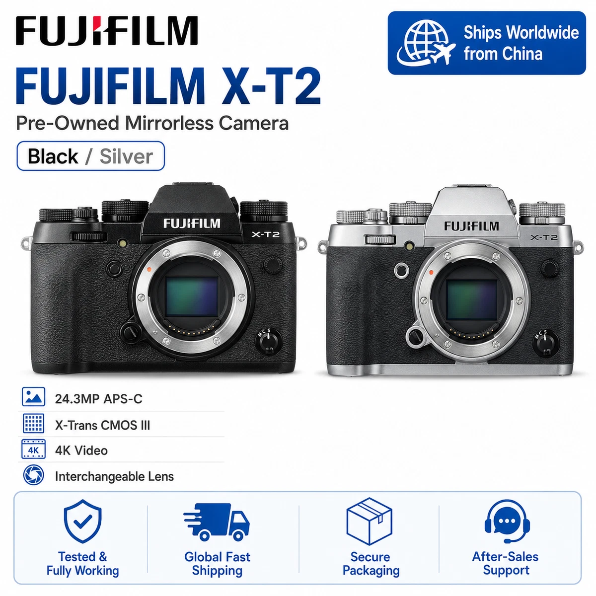 Las mejores ofertas en Cámaras digitales Fujifilm X T2 | eBay