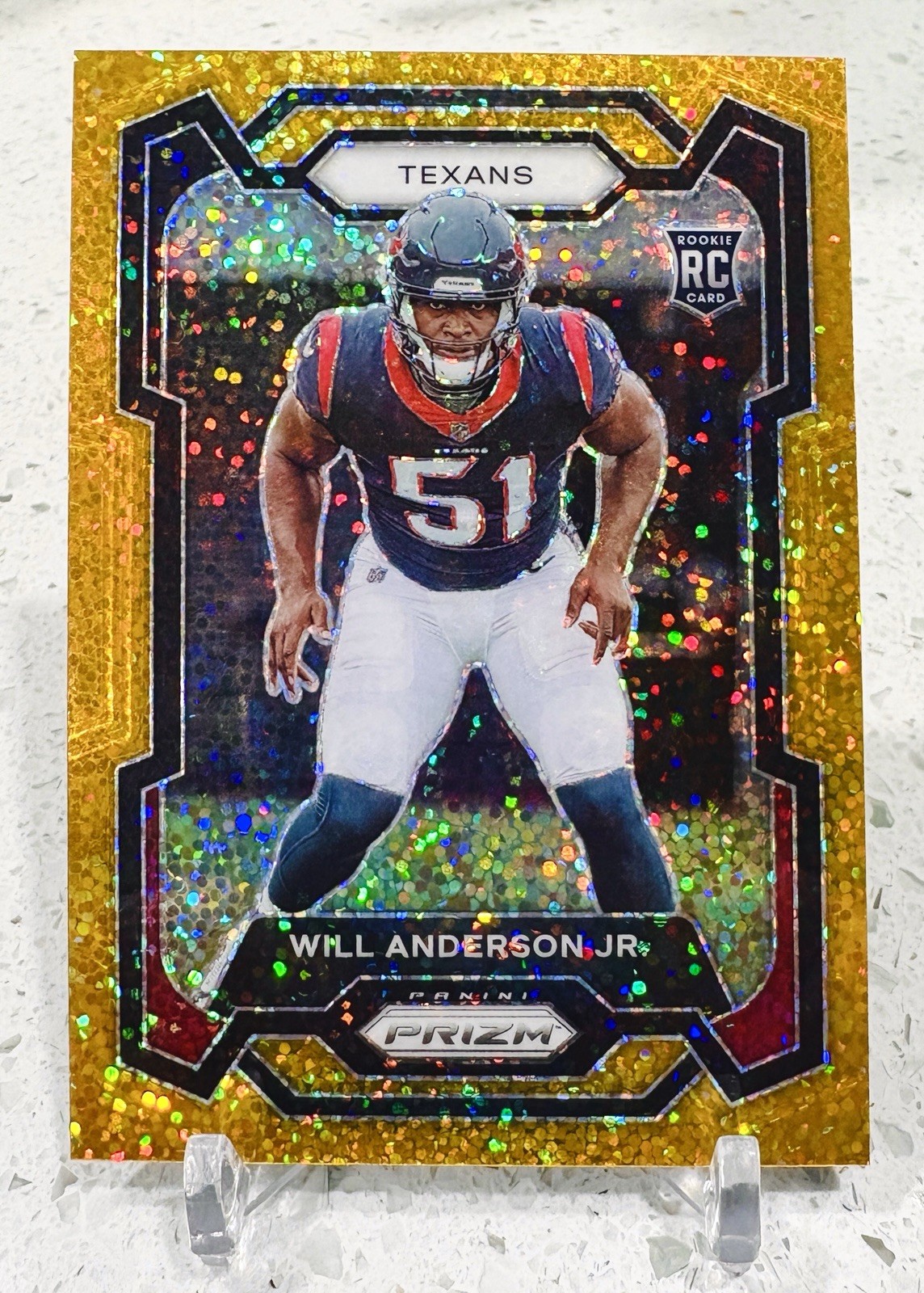 2023 Prizm Will Anderson Jr. RC Gold Sparkle 06/24 #342 Houston Texans Football
