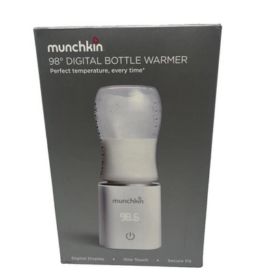 Munchkin 98° Digital Bottle Warmer (Plug-in) with Four Adapters - Original Box
