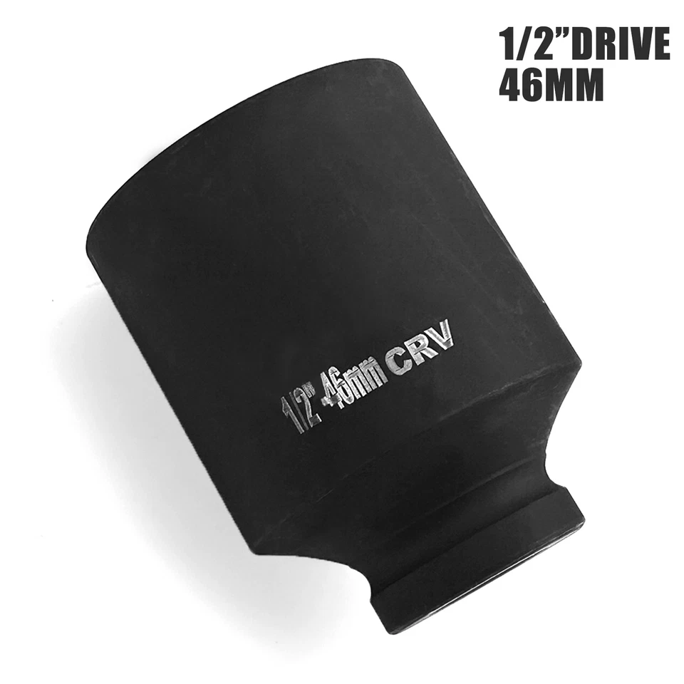 Professional Heavy Duty 1/2" 46mm 6 Point Deep Impact Socket 79mm Long Tools - Image 2 of 4