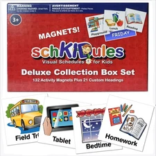 153 pc Daily Visual Schedule Magnets for Kids-Create Healthy Routin... Fast Ship