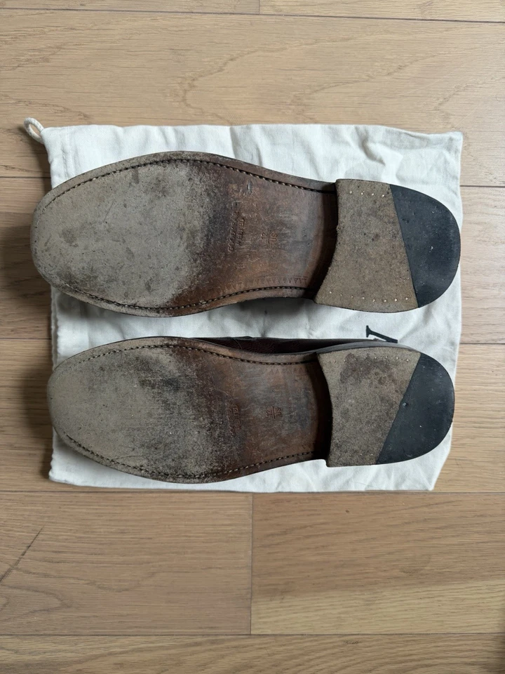 Blackstock & Weber Chocolate Horse Bit Loafers Size 12 - Image 3 of 4