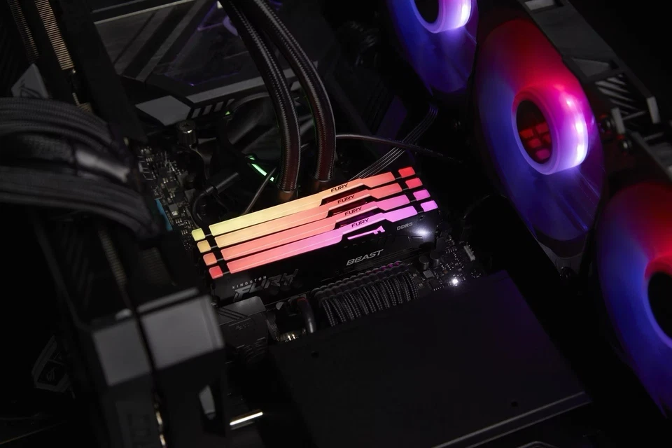 Leucht Fury Beast DDR4 RGB RAM 16GB 32gb 64gb 5600 Gaming Speicher C40Latency! - Bild 4 von 4