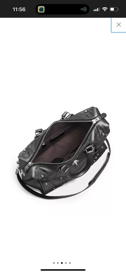 NWT COACH 33740 Rhyder 33 Large Satchel In Metallic Leather $650 Mint! - Image 3 of 4