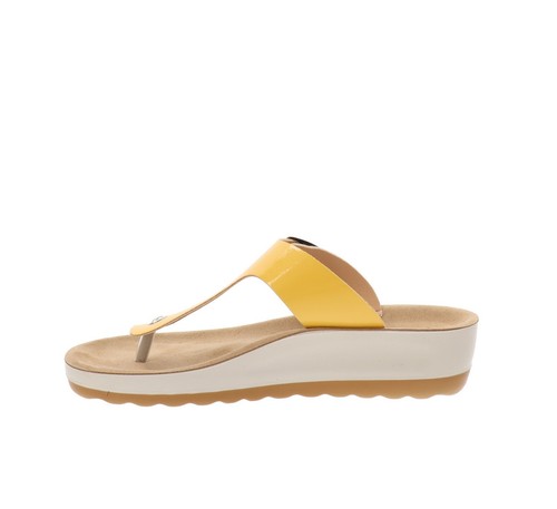 Fly Flot Scarpe 42H593C Ciabatte Donna in Similpelle Giallo Chiusura Fibbia - Imagen 5 de 8