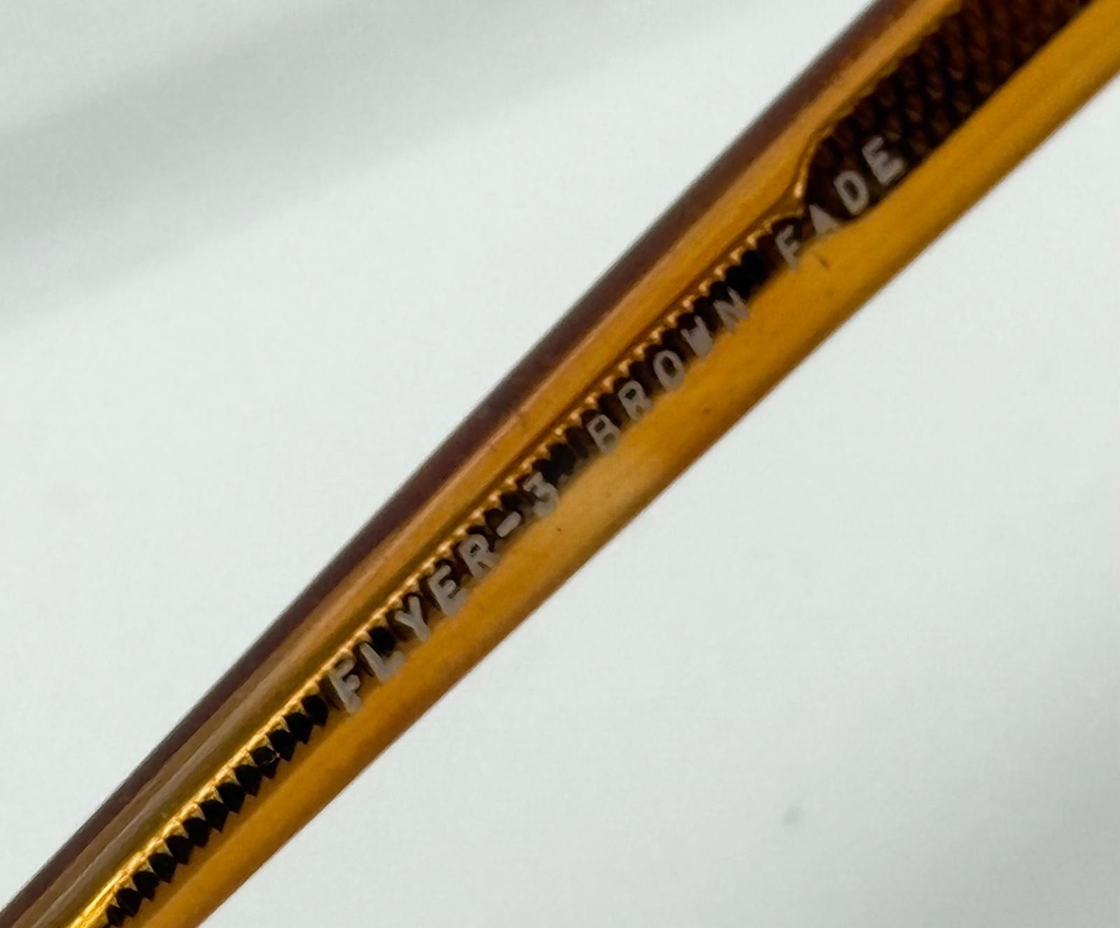 Vintage Flyer Brown Translucent Pilot Sunglasses … - image 8
