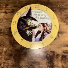 Wood Wizard Of Oz Clock 14 Inch Clock Does Not Work Minor Flaws See Pic's