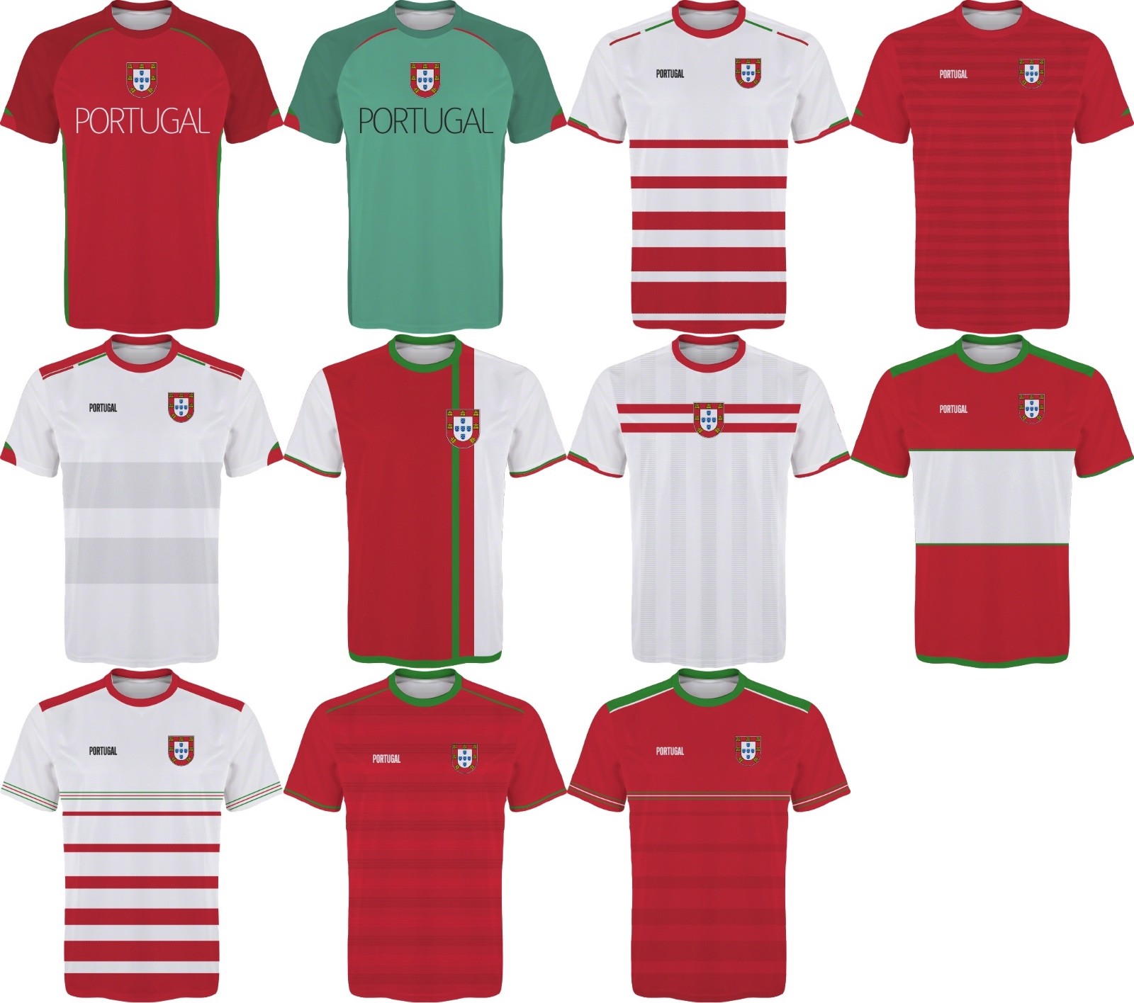 FIFA WORLD CUP 2022 Portugal Football Soccer Fan Jersey RONALDO PEPE ALVES SILVA | eBay