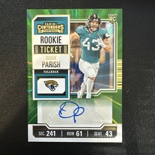 2023 Contenders Derek Parish Rookie Ticket Autograph Auto RC #179 Jaguars 