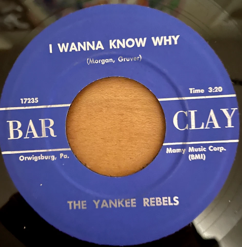 The Yankee Rebels – I Wanna Know Why / Maybe I'm Crazy - 7" RECORD - VG+ - RARE - Image 2 of 4