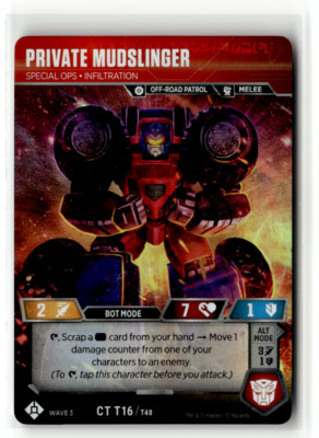 Transformers TCG - Private Mudslinger - Foil - Wave 3 - Wizards
