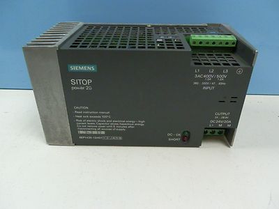 SIEMENS 6EP1 436-1SH01 SITOP POWER 20, BASIC LINE GEREGELTE LASTSTROMVERSORGUNG