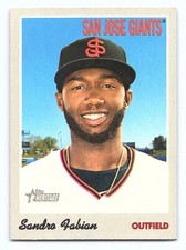 2019 Topps Heritage Minor League Sandro Fabian #81   San Jose Giants