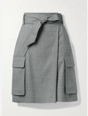 Max Mara  Virgin Wool High-Waist Skirt Mini Gonna Lana Verdier IT 36/FR34