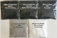Rock Tumbling Grit Kit for Brilliant Soft Stone Results Using a 3 lb Tumbler