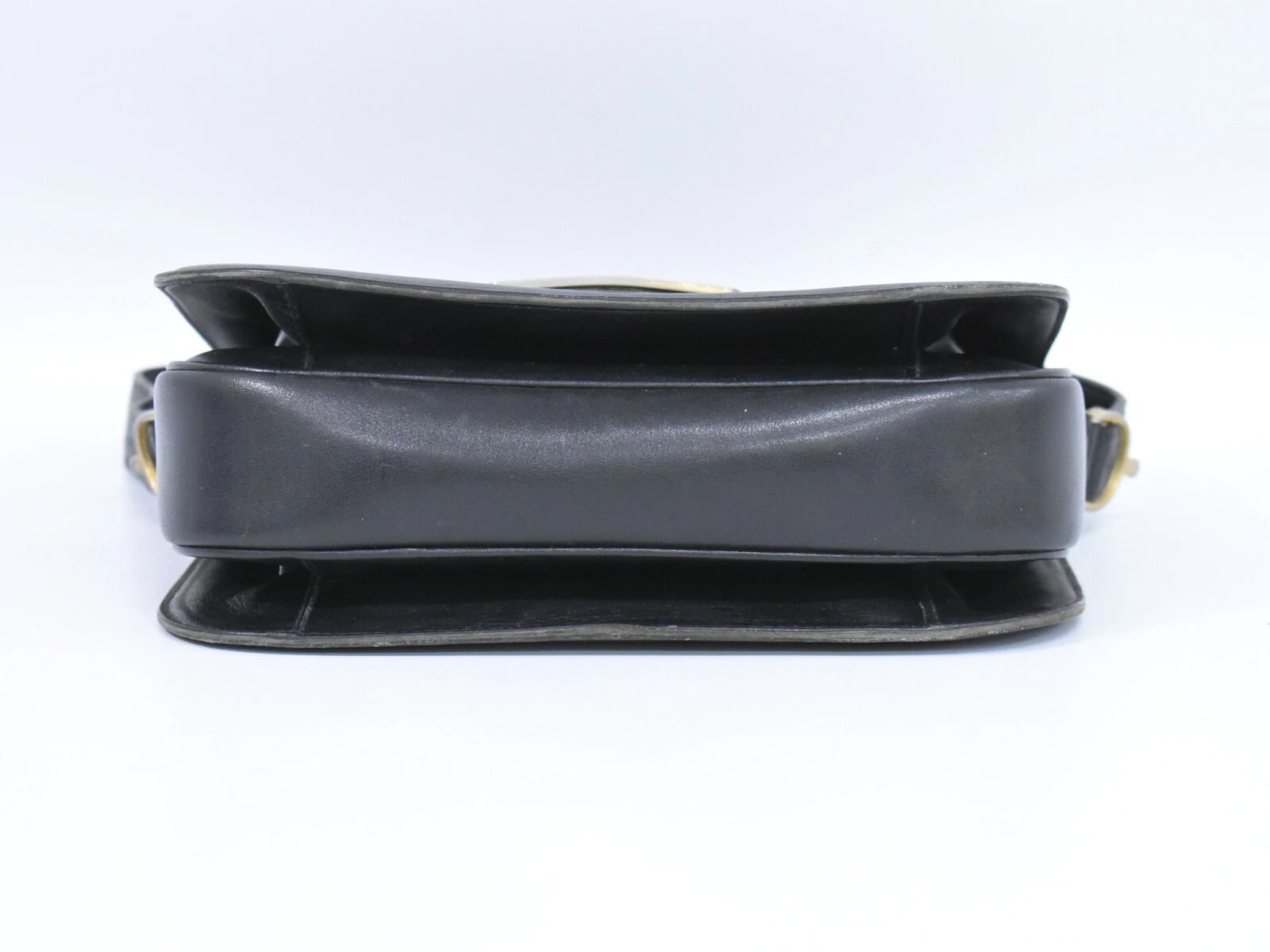 Borsa a tracolla CELINE Carriage in pelle nera oro