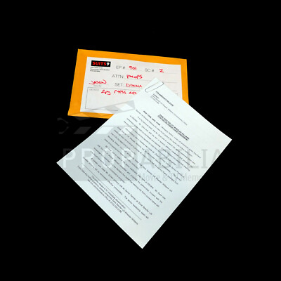 SUITS TV Press Release S09E01 Original Prop (2515-8073)