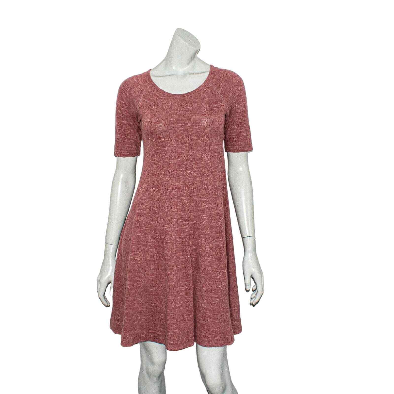 Ganni Winter Jersey Dress Swing mini Heather plum… - image 1