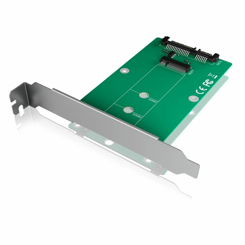 ICY BOX IB-CVB516 Konverterkarte M.2 SATA zu SATA 60106  NEU