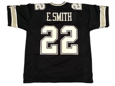 Emmitt Smith UNSIGNED CUSTOM Sewn Stitched Blue Jersey - M, L, XL, 2XL, 3XL