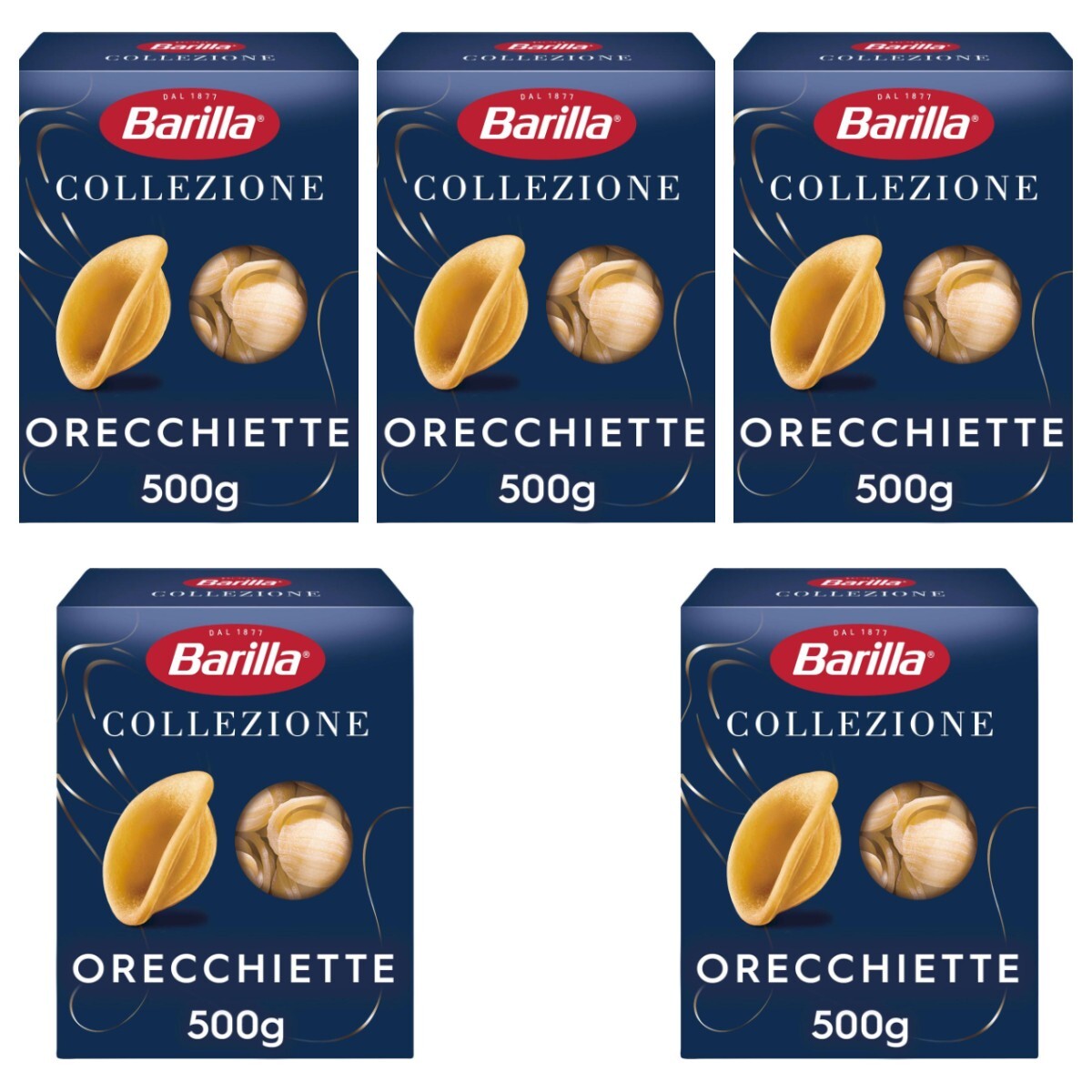 Barilla Pasta La Collezione Orecchiette 500g Pack of 5 Italian Pasta