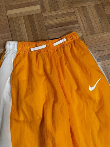 Nike Sportswear Big Kids' (Girls) Woven Pants Size Medium Orange Nylon Swoosh - Picture 2 of 6