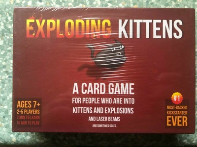 Exploding Kittens Original Original Edition Kartenspiel Brandneu und versiegelt Alter 7+