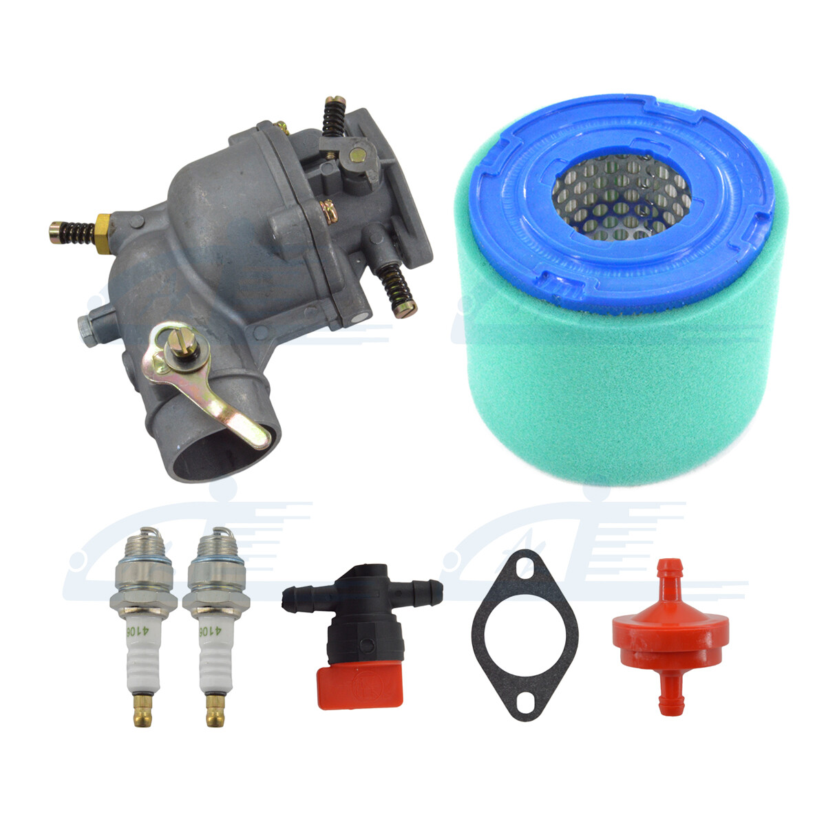 Kit Carburatore Per Motore Briggs &amp; Stratton 7-9 HP - Ricambio Completo 8 Pezzi