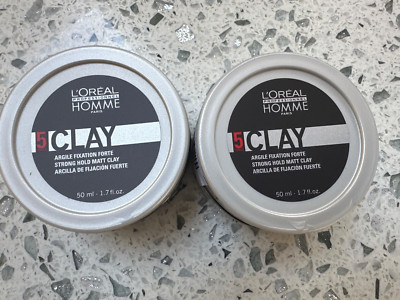 L'Oreal Homme Clay Men s Styling Provides Strong Hold and Matte ( 2 Pack )