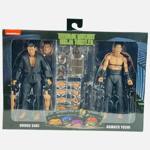 NECA TMNT 1990 Shadow Warrriors Oroku Saki and Hamato Yoshi Action Figure Pack
