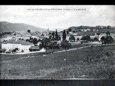 LA CHAPELLE-en-VERCORS (26) ECOLE , VILLAS & PRAIRIE début 1900
