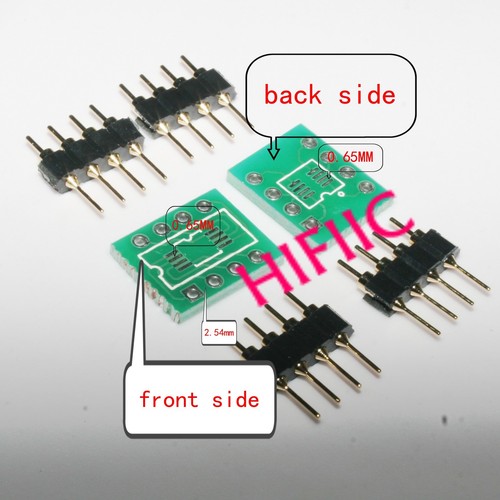 2PCS MSOP8 SSOP8 to DIP8 adapter PCB convertor with PIN - 第 1/1 張圖片